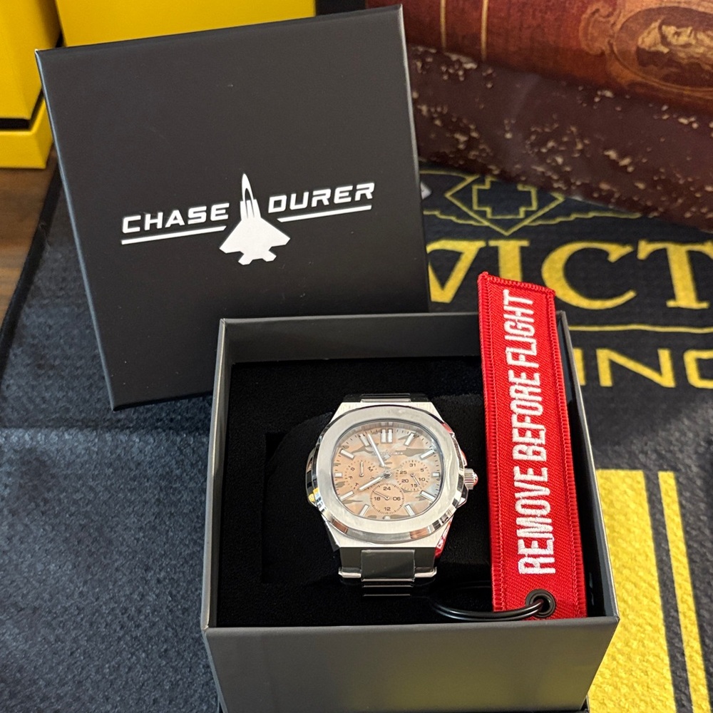 Invicta Silver and  Men's Watch 41mm Chase Durer